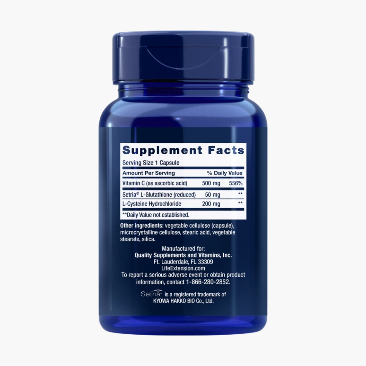 グルタチオン、システイン & C Glutathione, Cysteine & C 100粒 Life Extension