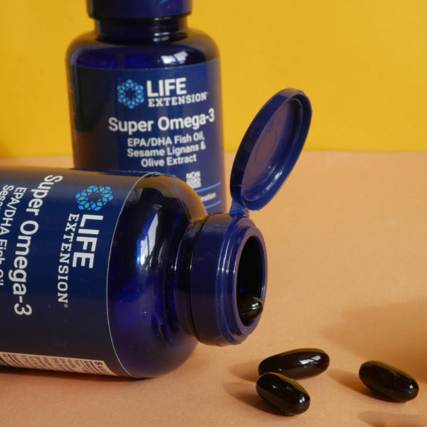 スーパーオメガ3 EPA / DHA フィッシュオイル ゴマリグナン オリーブエキス Super Omega-3 EPA / DHA Fish Oil 120粒 Life Extension