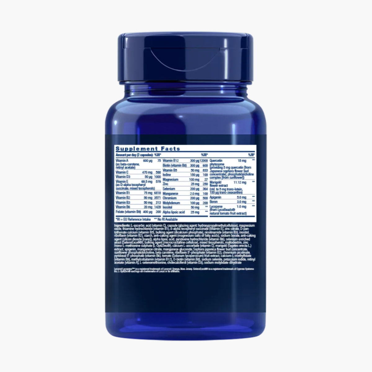 ツーパーデイ マルチビタミン タブレット Two-Per-Day Multivitamin tablets 60粒 Life Extension